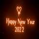 Happy New Year 2022 Black Screen WhatsApp Status Video Poster