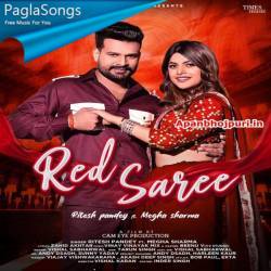 Red Saree Poster